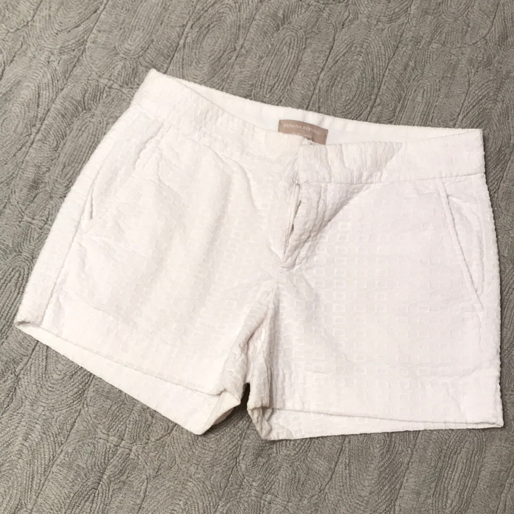 Banana Republic white shorts